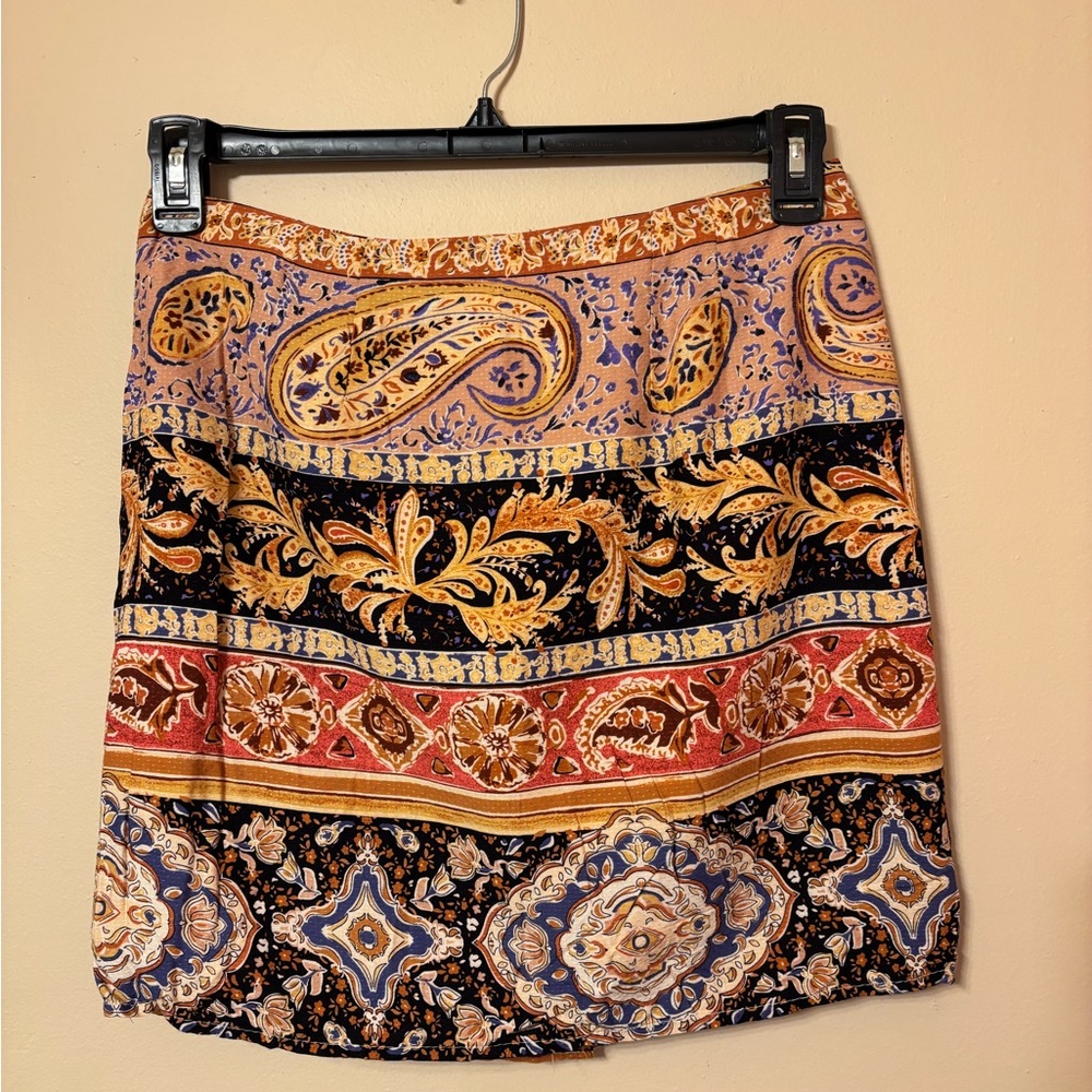 Rachel Zoe Vibrant Paisley Mini Skirt